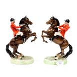 A pair of mounted huntsmen,