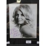 Framed autographed photo of Angie Dickinson