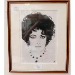 Elizabeth Taylor signed photo