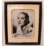 Signed photograph of Grace Kelly