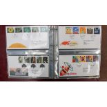 Six albums of 1st day covers, with some loose stamps,