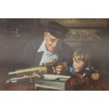 Large limited edition print by David Shepherd, 'Grandpa's Workshop', signed in pencil by the artist,