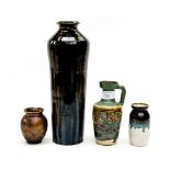 Four Art Pottery vases