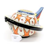 A Lorna Bailey Limited Edition teapot 260/350 'Spaceship'