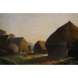 A W Davis (20th Century) Field in Kent, oil on board, signed and dated 1925,