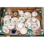 A collection of Royal Crown Derby 'Posies' tea ware and trinket dishes etc