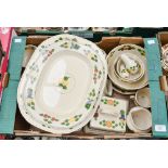 A box of Titian ware dinner service by Royal Adams Ivory of England approx 30 items.