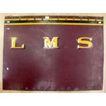LMS open 3rd stock original metal sheet from side of coach,