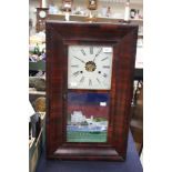 An early 20th Century mahogany cased eight day wall clock,