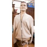 A male mannequin, circa 1940s on a turned wood base,