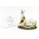 Royal Crown Derby Unicorn, limited edition 1203/2000, with certificate, 1st quality, gold stopper,