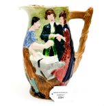 A Burleigh ware Runaway Marriage jug