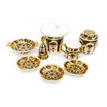 Royal Crown Derby 1128 trinket dishes & Vases