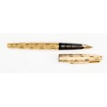 A gold plated Parker 61, fountain pen,