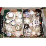 A collection of ceramics including early 19th century Chinese saucers, Imari pallette saucers,