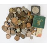 A bag of Coins including Crowns 1951, 1953 x 2, Cartwheel Twopence 1797.