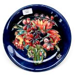 A circa 1950s Moorcroft plate,