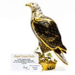 Royal Crown Derby North American Eagle, limited edition 8/750, with certificate, 1st quality,