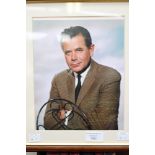 Framed autographed photo of Glen Ford