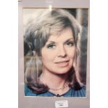 A framed photograph signed by Susannah York