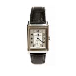 Jaeger Le Coultre, a circa 1999 gentleman's Jaeger Le Coultre steel Reverso wristwatch, 2.