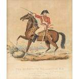 Napoleonic Wars interest: late-Georgian British hand-coloured stipple engraved portrait of the 1st