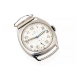 Rolex, a circa 1930's Rolex white metal watch head, 2.