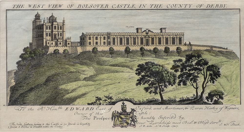 'The West View of Bolsover Castle, in the County of Derby', - Image 2 of 2