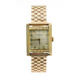 Jaeger Le Coultre, a circa 1950's gentleman's Jaeger Le Coultre yellow gold wristwatch,