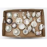 Various Coalport and other miniatures of tea sets for one (1 box)