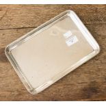 A 20th century silver rectangular tray, approx 8.