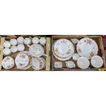 A large collection of Royal Crown Derby Posies pattern tea and dinner wares,