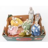 Royal Doulton lady figures, Fair Lady, Hilary, Simone, and the Last Waltz,