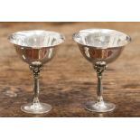 Harald Nielsen for Georg Jensen, a pair of Danish silver cocktail goblets, 479A,