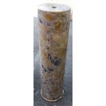 A pair of composite marble columns or plinths,