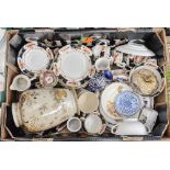 A collection of various ceramics, comprising a part teaset, with cups, saucers, side plates,