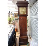 A 18th century William Glover of Worcester oak longcase clock