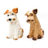 Two large Sylvac Terriers No.