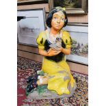 A vintage fibreglass Disney Snow White 'Yard' figure, height 65cm,