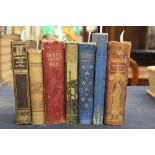 Collection of seven books, to include 'The Poetical Works of Sir Walter Scott',