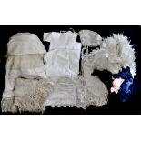 A 1920s cream feather boa-ostrich christening/child's cape,