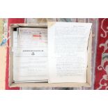 A box containing a quantity of assorted documents/letters/ephemera relating to 'Associated British