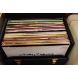 Large quantity of vinyl LP records and case