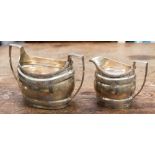 A George III silver sugar bowl and milk jug, 1803 London gross weight approx 395.9 grams / 12.