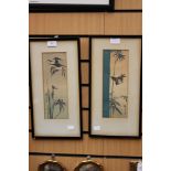 Two Japanese watercolours late Meiji period (pre.