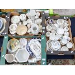 A large collection of ceramics including Coalport collectors plates,