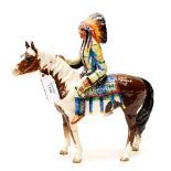 A Beswick figure of an Indian on horse back