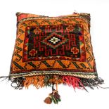 Belouchi saddle bag rug cushion with tassels No 237
