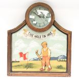 Golfing Interest, a 20th Century wall clock,