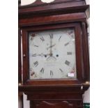 An early 19th Century oak eight day longcase clock, the dial inscribed 'Francis Chamblen,